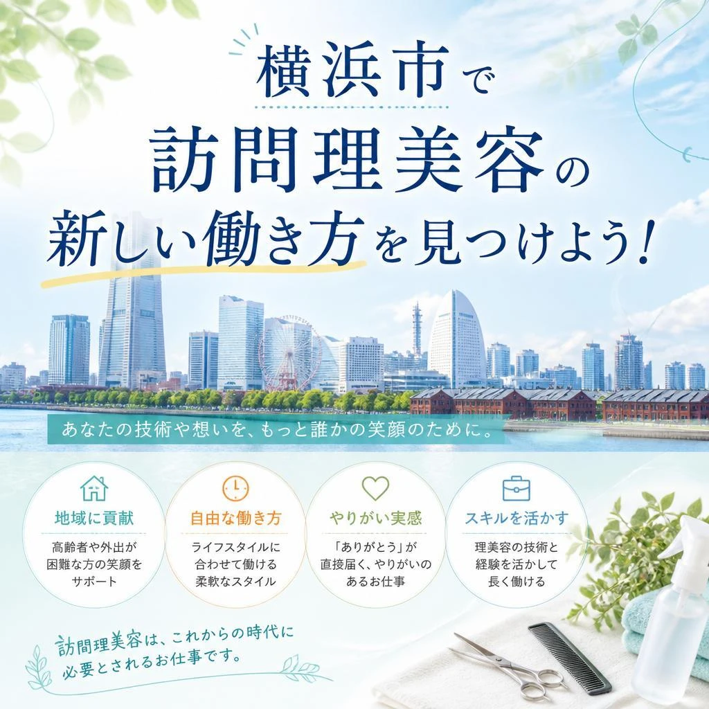 (求人）横浜市で訪問理美容の新しい働き方を見つけよう！